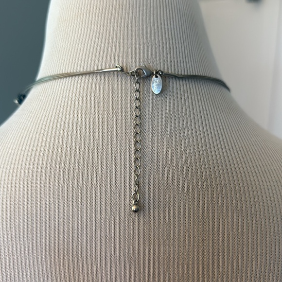 Lia Sophia Multi-Strand Blue and Silver Necklace - Picture 2 of 2